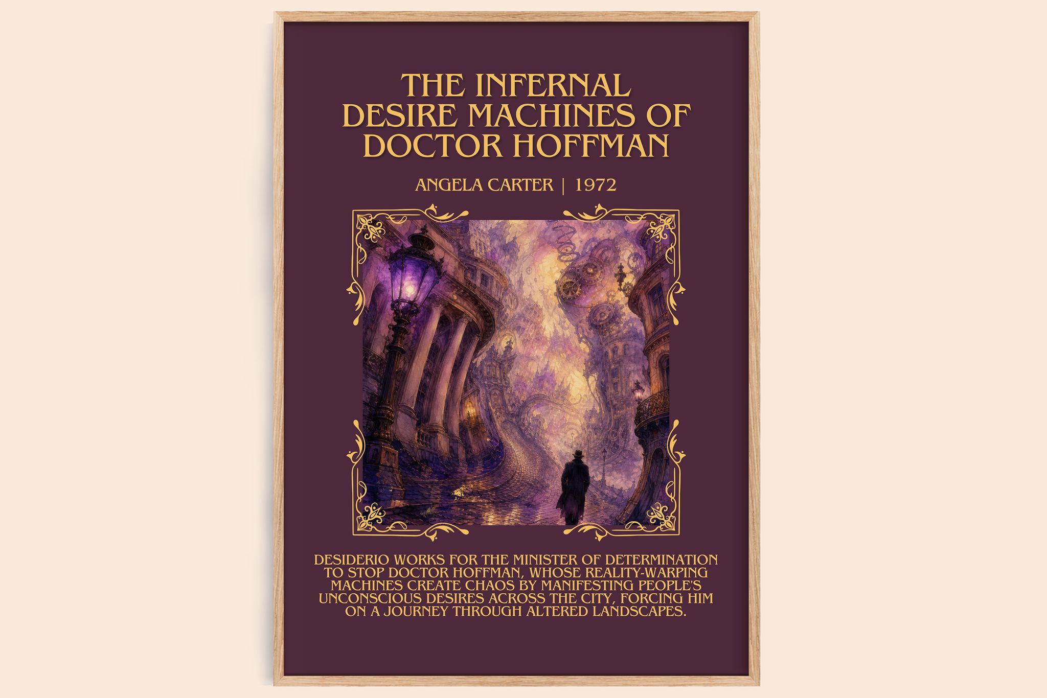 The Infernal Desire Machines Of Doctor Hoffman Minimalist Book Poster by Angela Carter