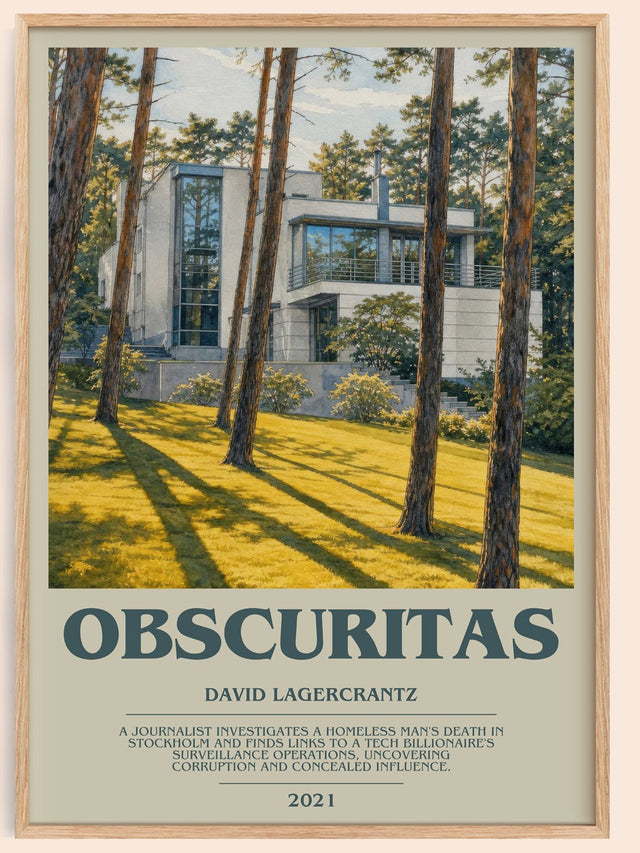 Obscuritas Bookish Wall Art by David Lagercrantz