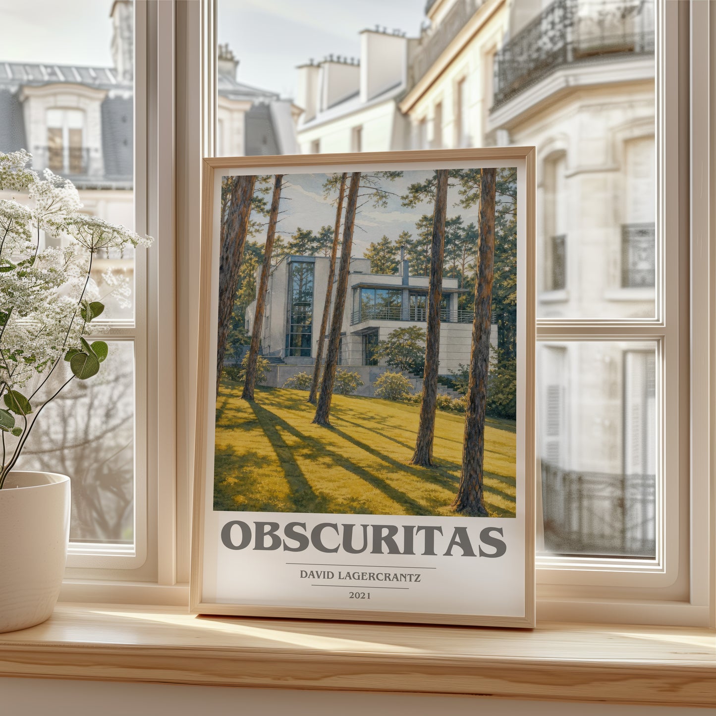 Obscuritas book cover poster colour and style options – David Lagercrantz book art