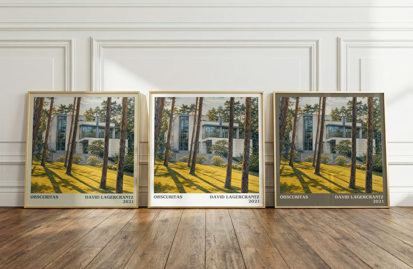 Obscuritas literary art print colour and style options – David Lagercrantz book art