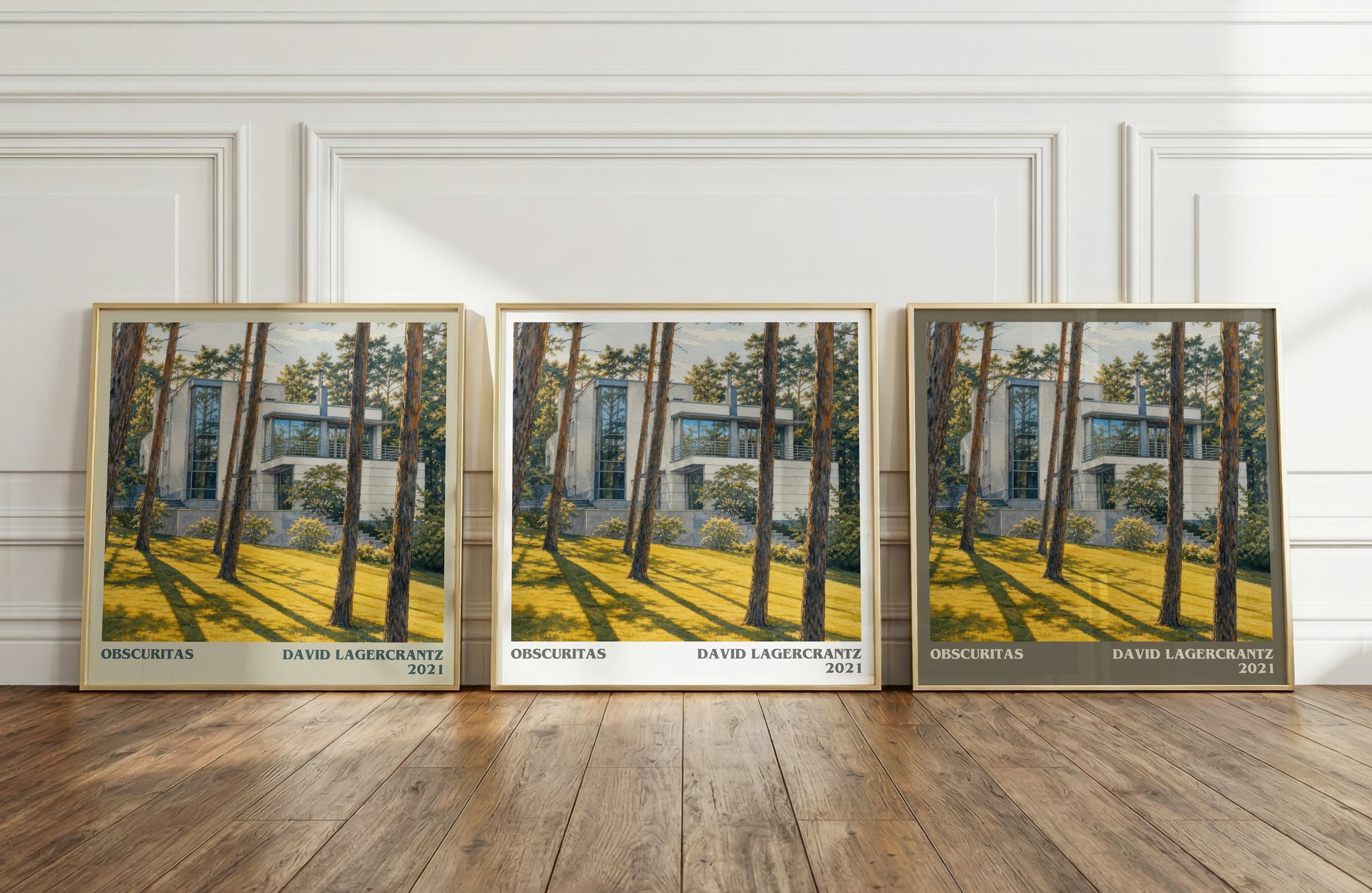 Obscuritas literary art print colour and style options – David Lagercrantz book art