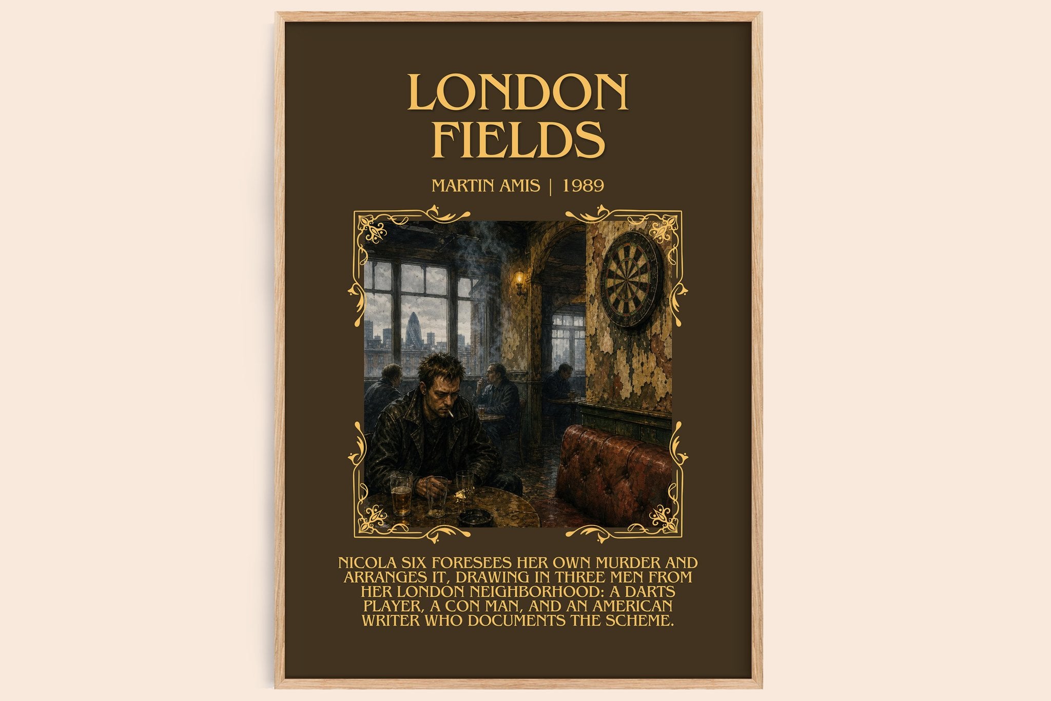 London Fields Minimalist Book Poster by Martin Amis