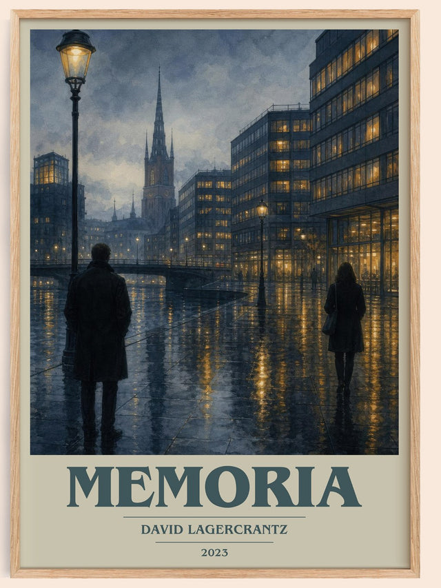 Memoria Book Cover Poster by David Lagercrantz