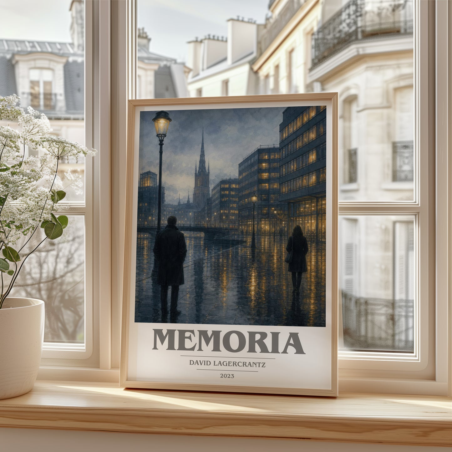 Memoria book cover poster colour and style options – David Lagercrantz book art