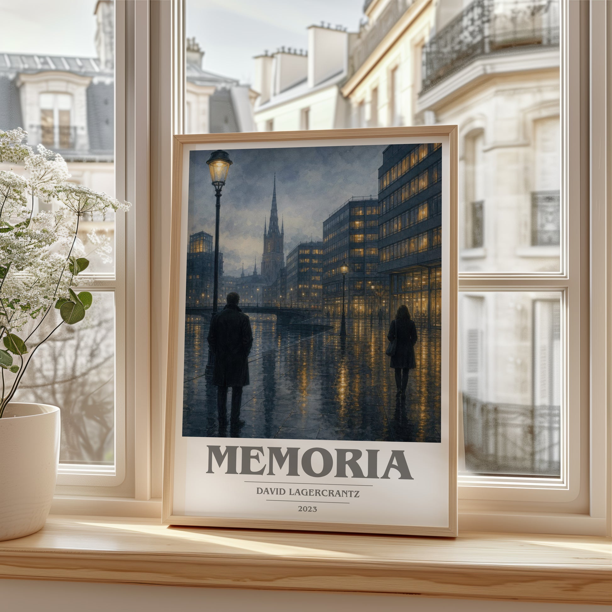Memoria book cover poster colour and style options – David Lagercrantz book art