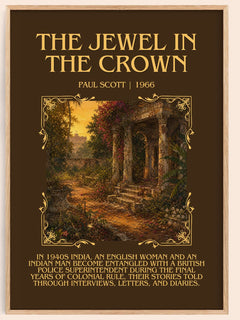 The Jewel In The Crown Minimalist Book Poster by Paul Scott – book poster