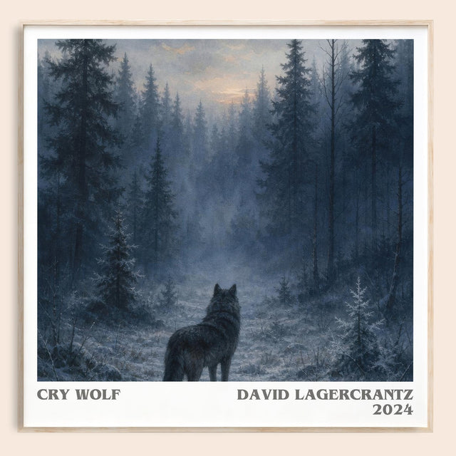 Cry Wolf Literary Art Print by David Lagercrantz