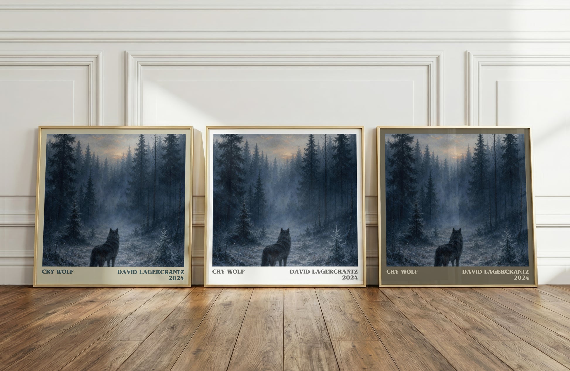 Cry Wolf literary art print colour and style options – David Lagercrantz book art