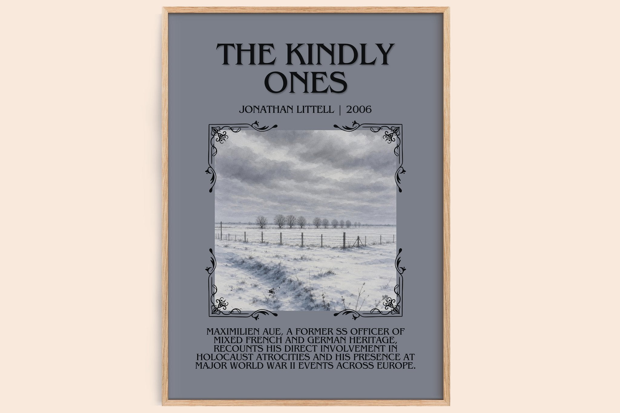 The Kindly Ones Minimalist Book Poster by Jonathan Littell