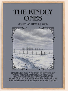 The Kindly Ones Minimalist Book Poster by Jonathan Littell – book poster