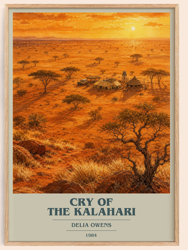 Cry Of The Kalahari Book Cover Poster by Delia Owens