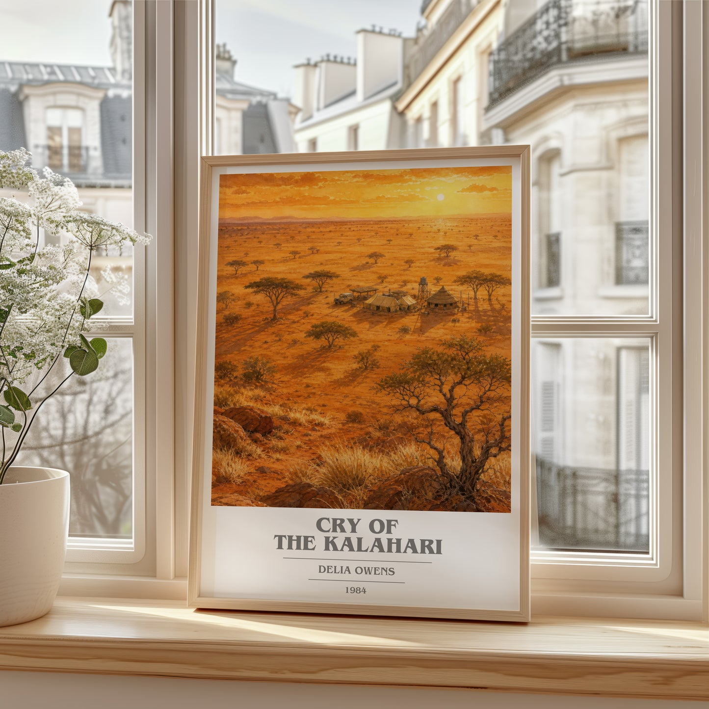 Cry Of The Kalahari book cover poster colour and style options – Delia Owens book art