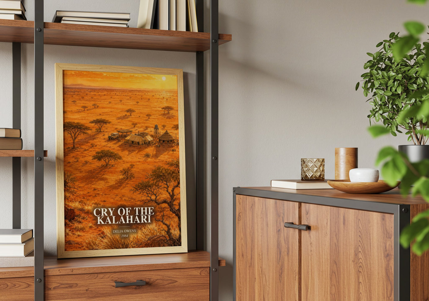 Cry Of The Kalahari book watercolour illustration paper finish options – matte satin gloss