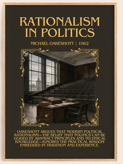 Rationalism in Politics Minimalist Book Poster by Michael Oakeshott – book poster