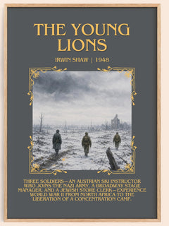 The Young Lions Minimalist Book Poster by Irwin Shaw – book poster