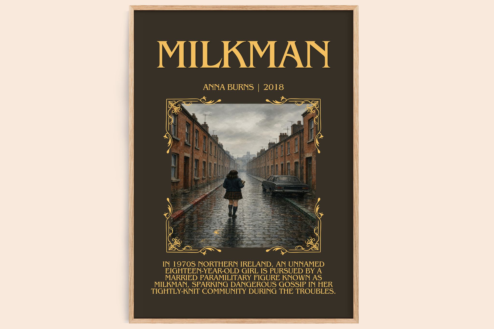 Milkman Minimalist Book Poster by Anna Burns