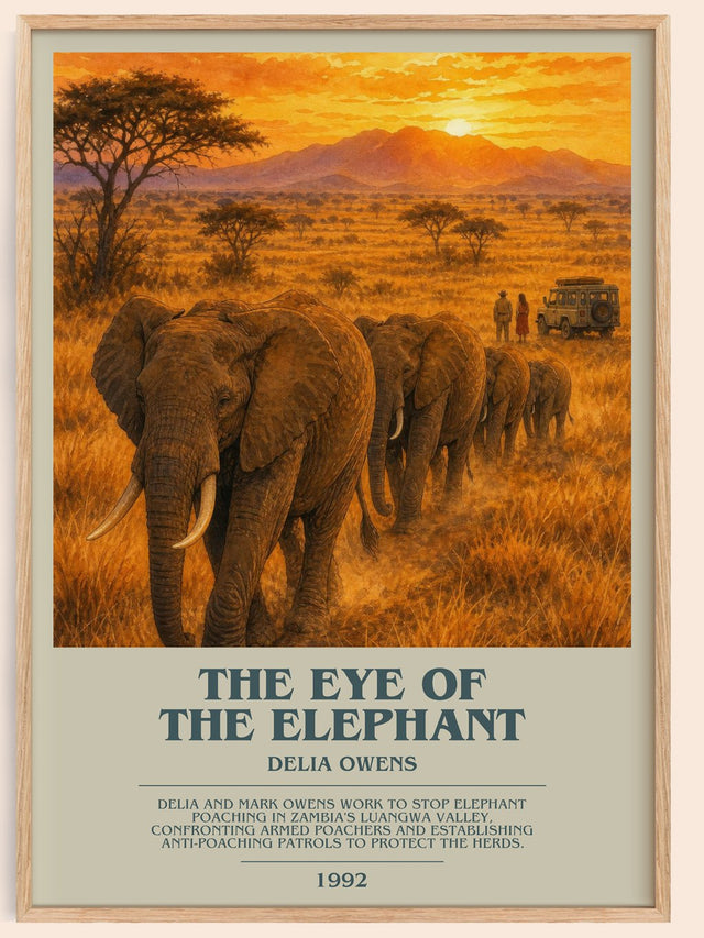 The Eye Of The Elephant Bookish Wall Art by Delia Owens