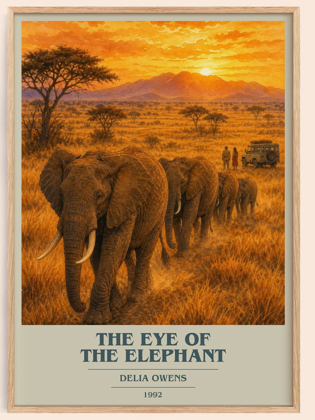 The Eye Of The Elephant Book Cover Poster by Delia Owens