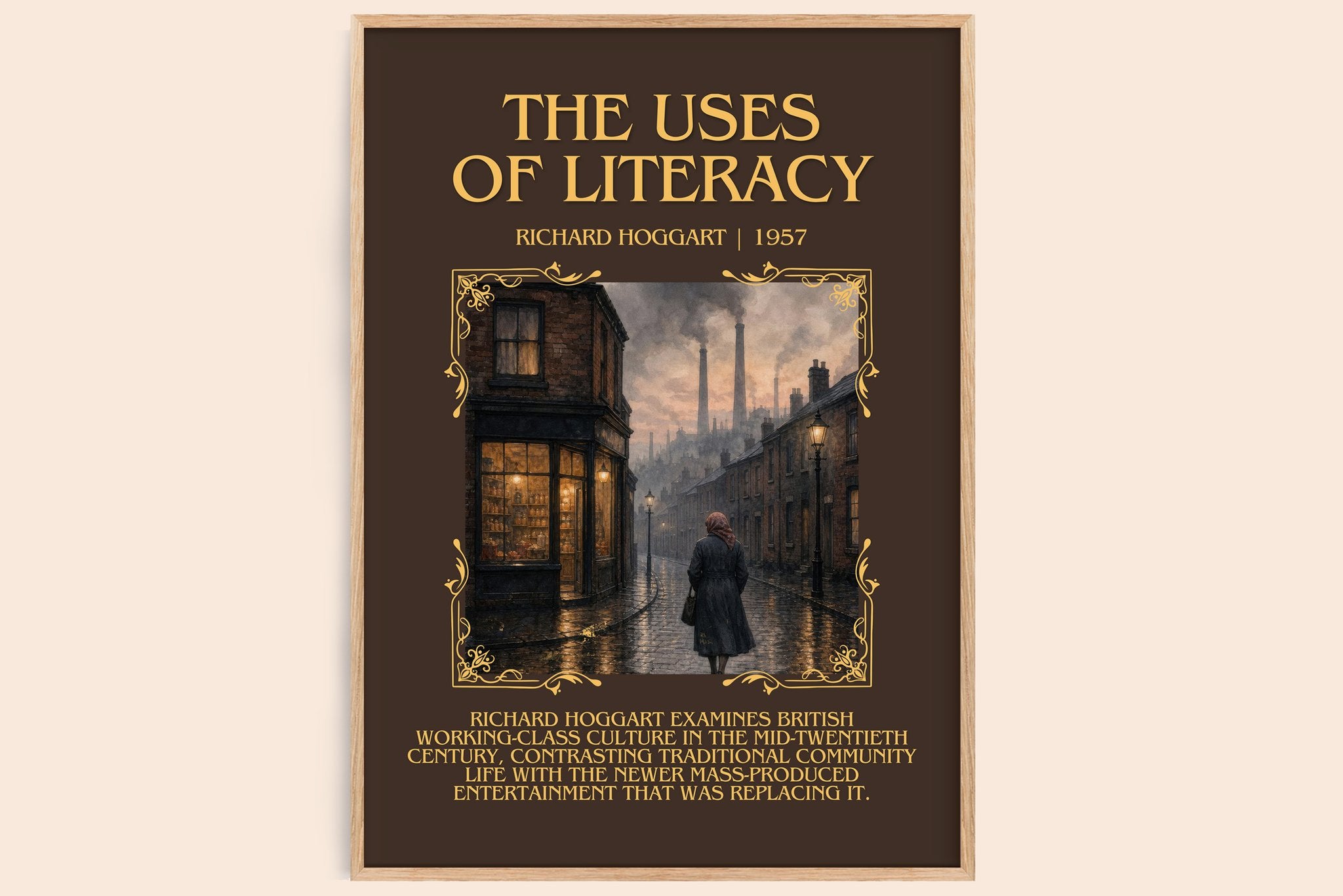 The Uses of Literacy Minimalist Book Poster by Richard Hoggart