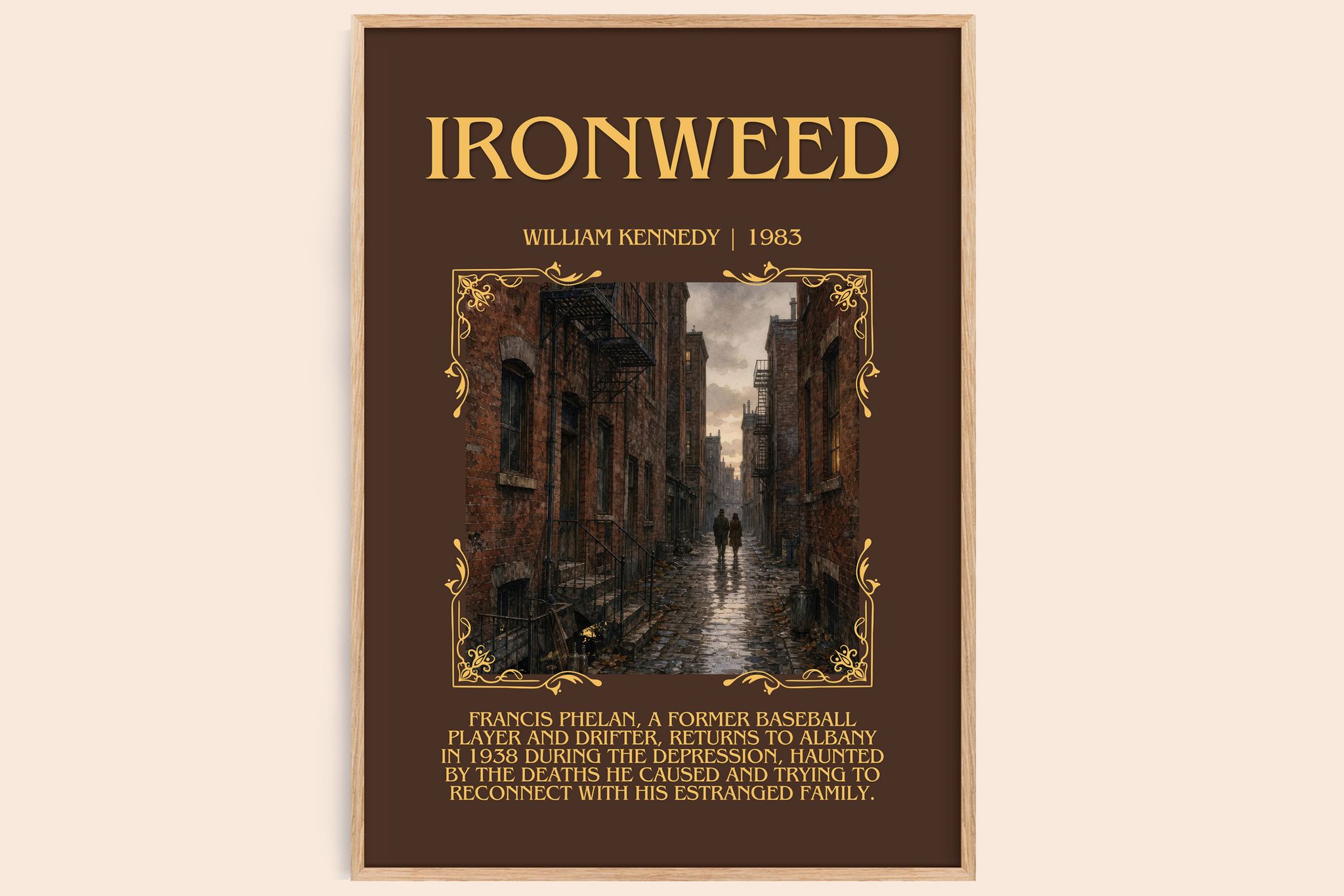 Ironweed Minimalist Book Poster by William Kennedy