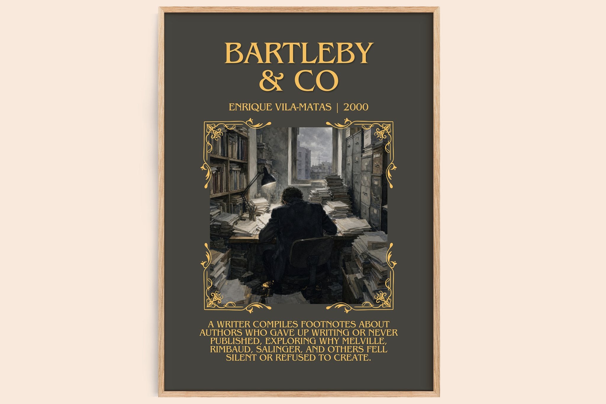 Bartleby & Co Minimalist Book Poster by Enrique Vila-Matas