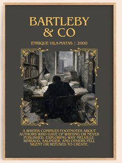 Bartleby & Co Minimalist Book Poster by Enrique Vila-Matas – book poster