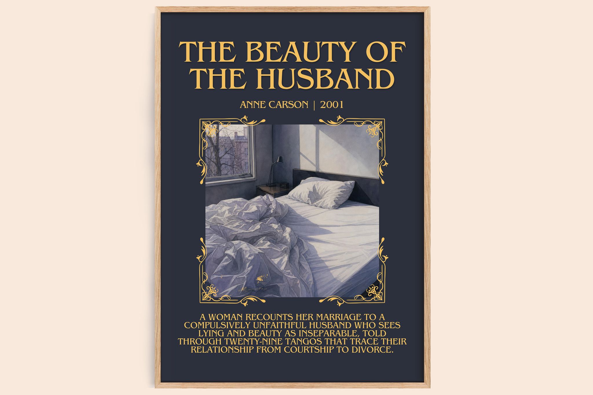 The Beauty Of The Husband Minimalist Book Poster by Anne Carson
