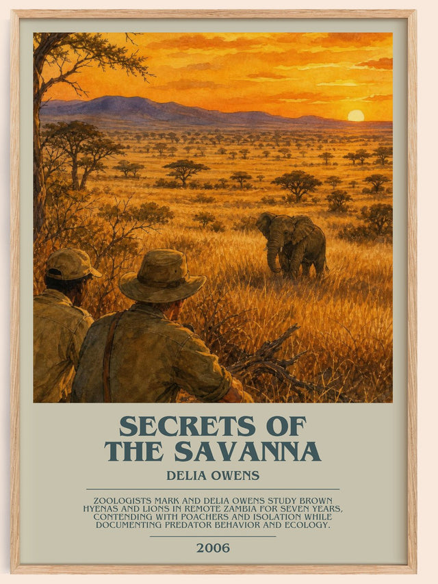 Secrets Of The Savanna Bookish Wall Art by Delia Owens