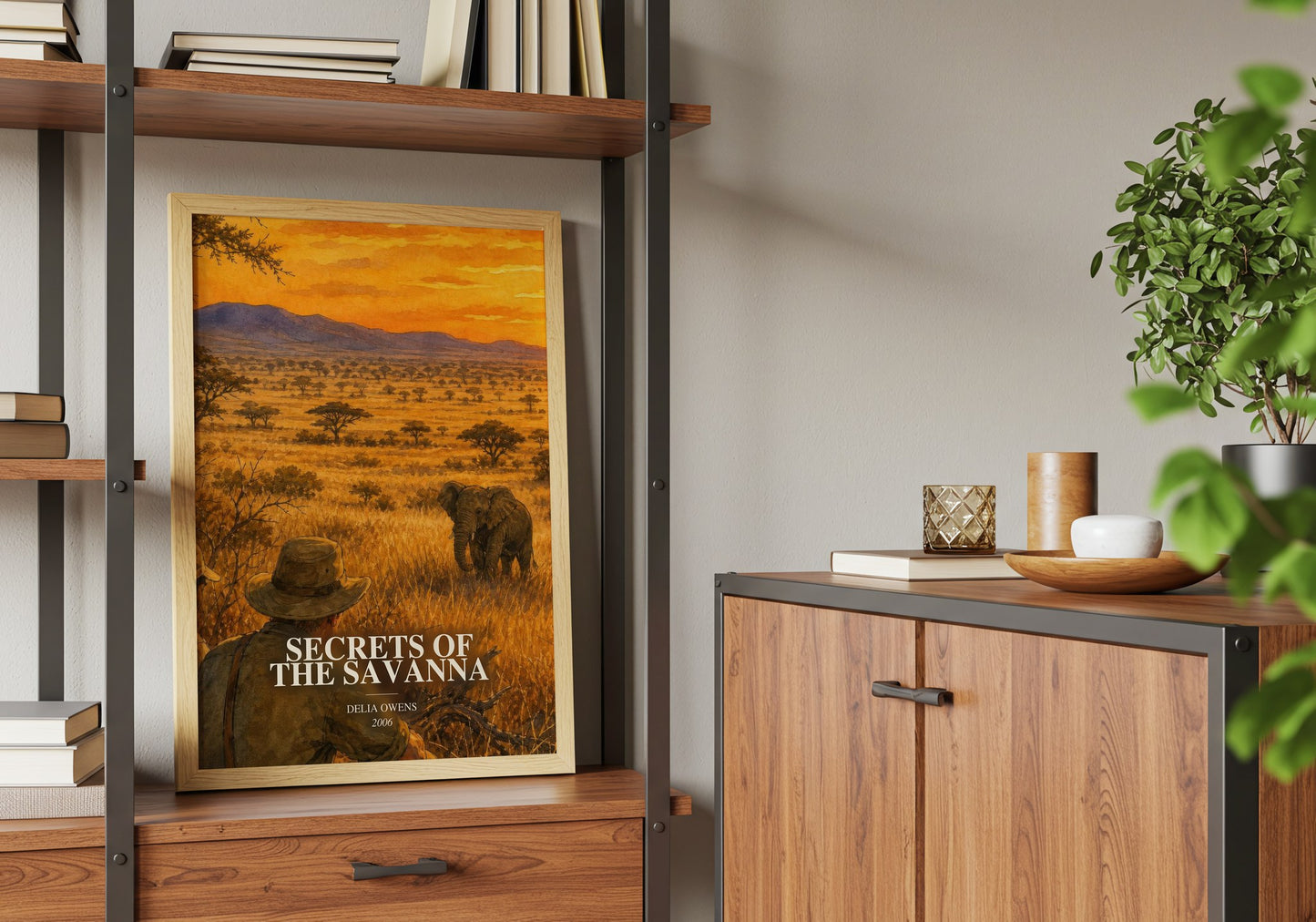 Secrets Of The Savanna book watercolour illustration paper finish options – matte satin gloss