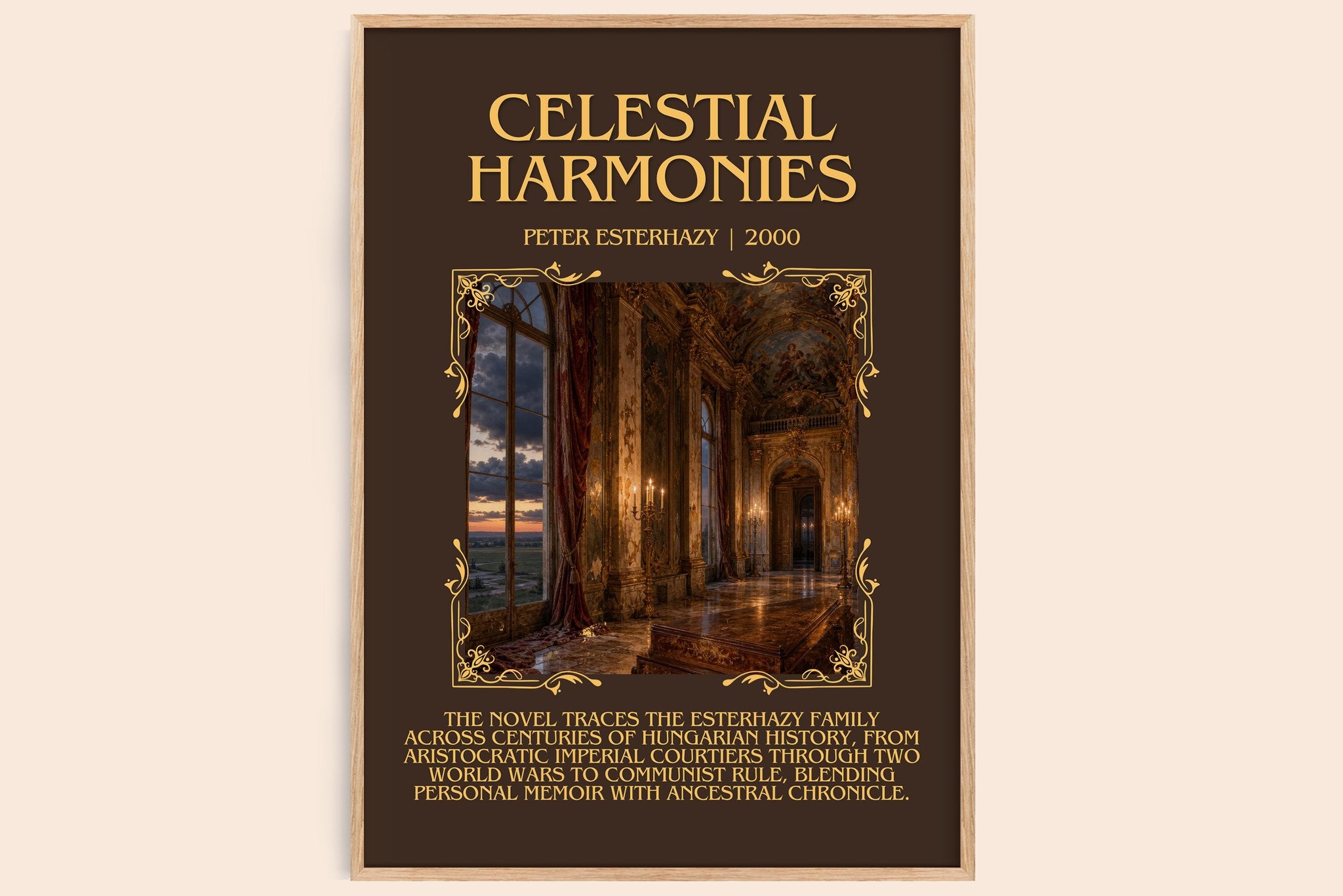 Celestial Harmonies Minimalist Book Poster by Peter Esterhazy