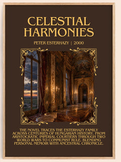 Celestial Harmonies Minimalist Book Poster by Peter Esterhazy – book poster