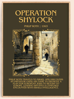 Operation Shylock Minimalist Book Poster by Philip Roth – book poster