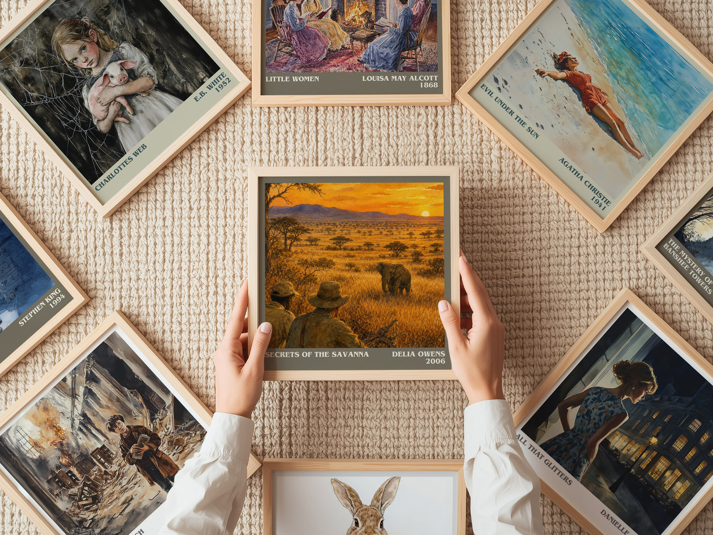 Secrets Of The Savanna literary book poster framed on wall – non fiction wall art