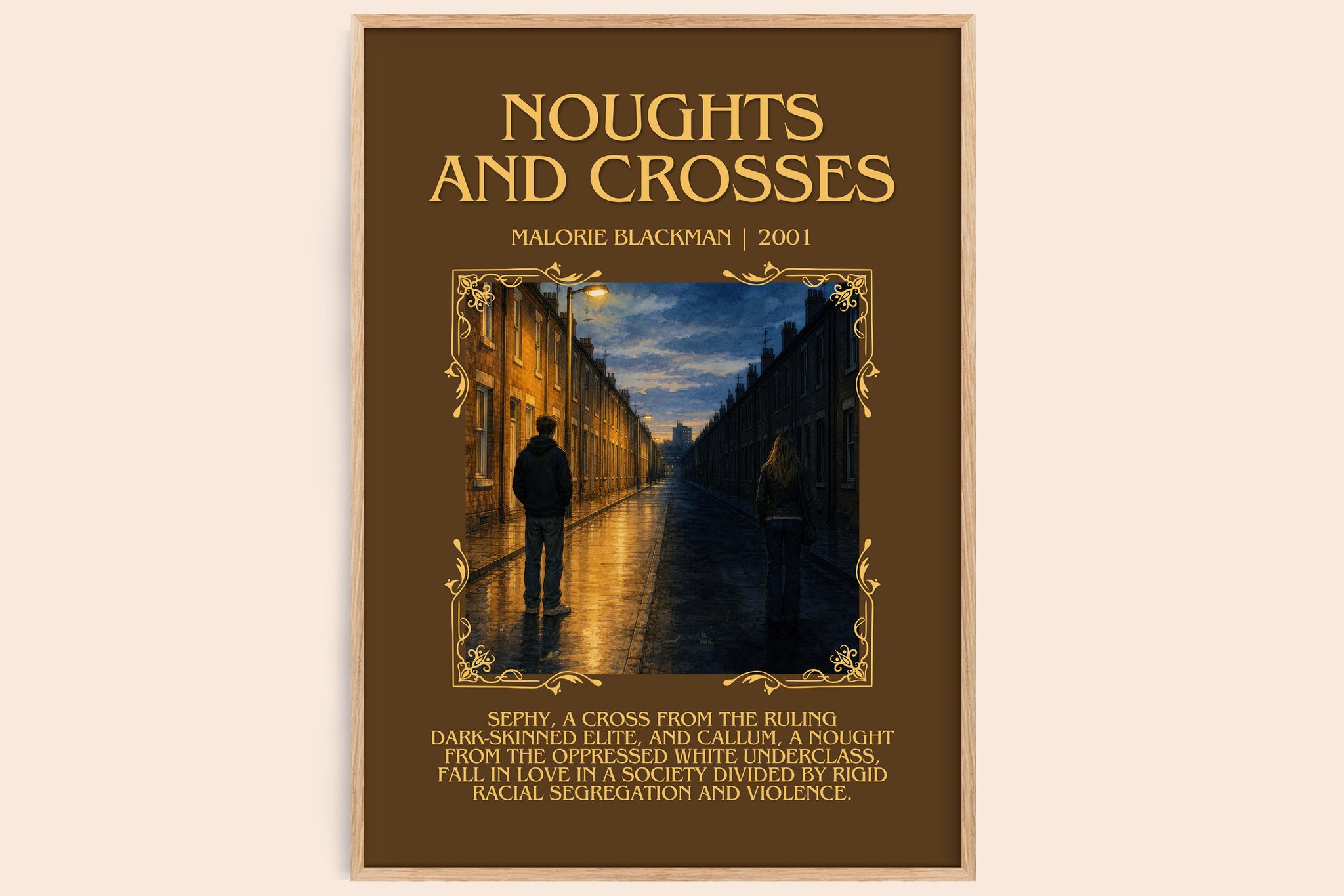 Noughts and Crosses Minimalist Book Poster by Malorie Blackman