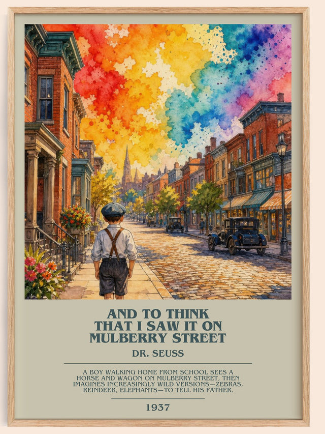 And To Think That I Saw It On Mulberry Street Bookish Wall Art – D.