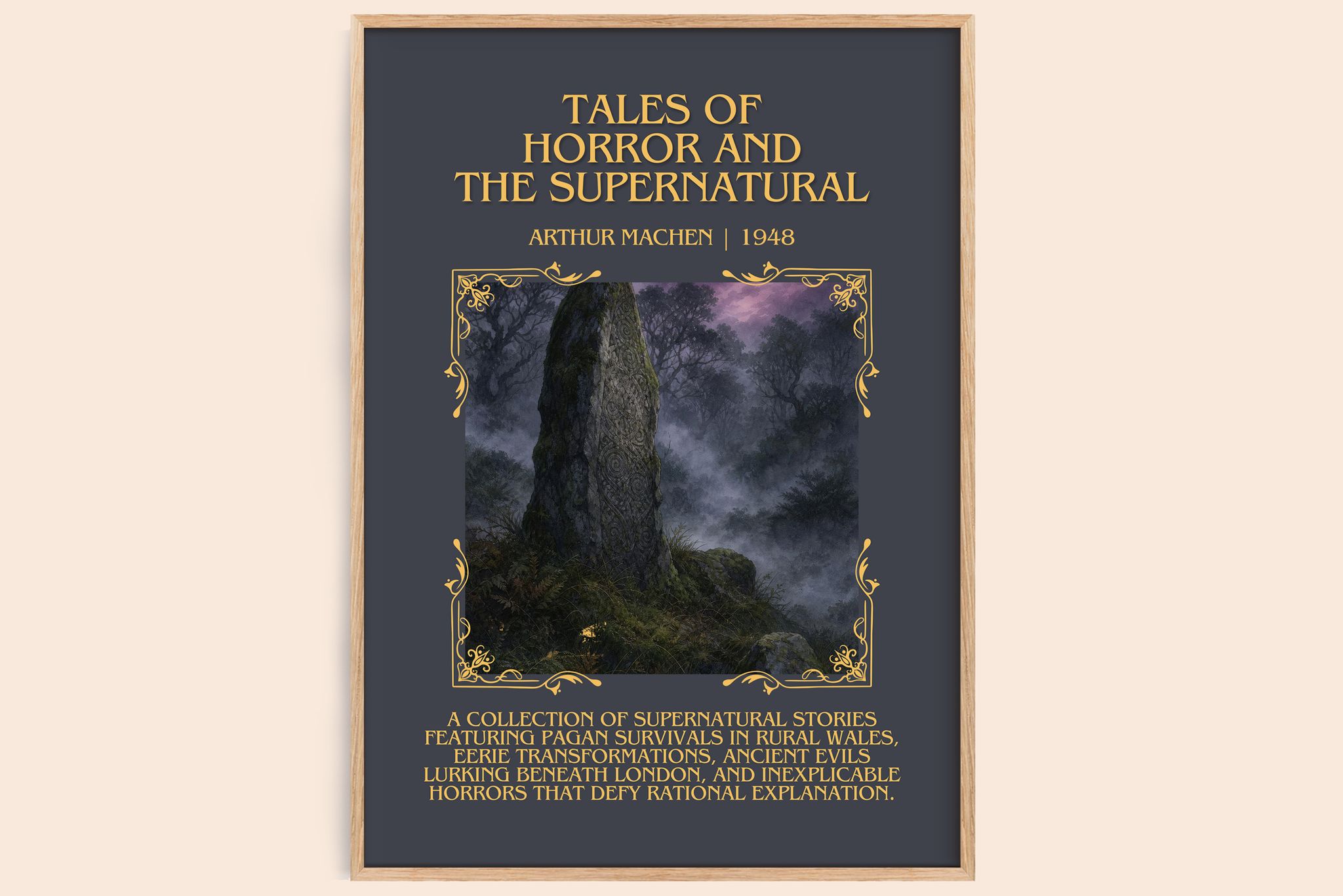 Tales Of Horror And The Supernatural Minimalist Book Poster by Arthur Machen