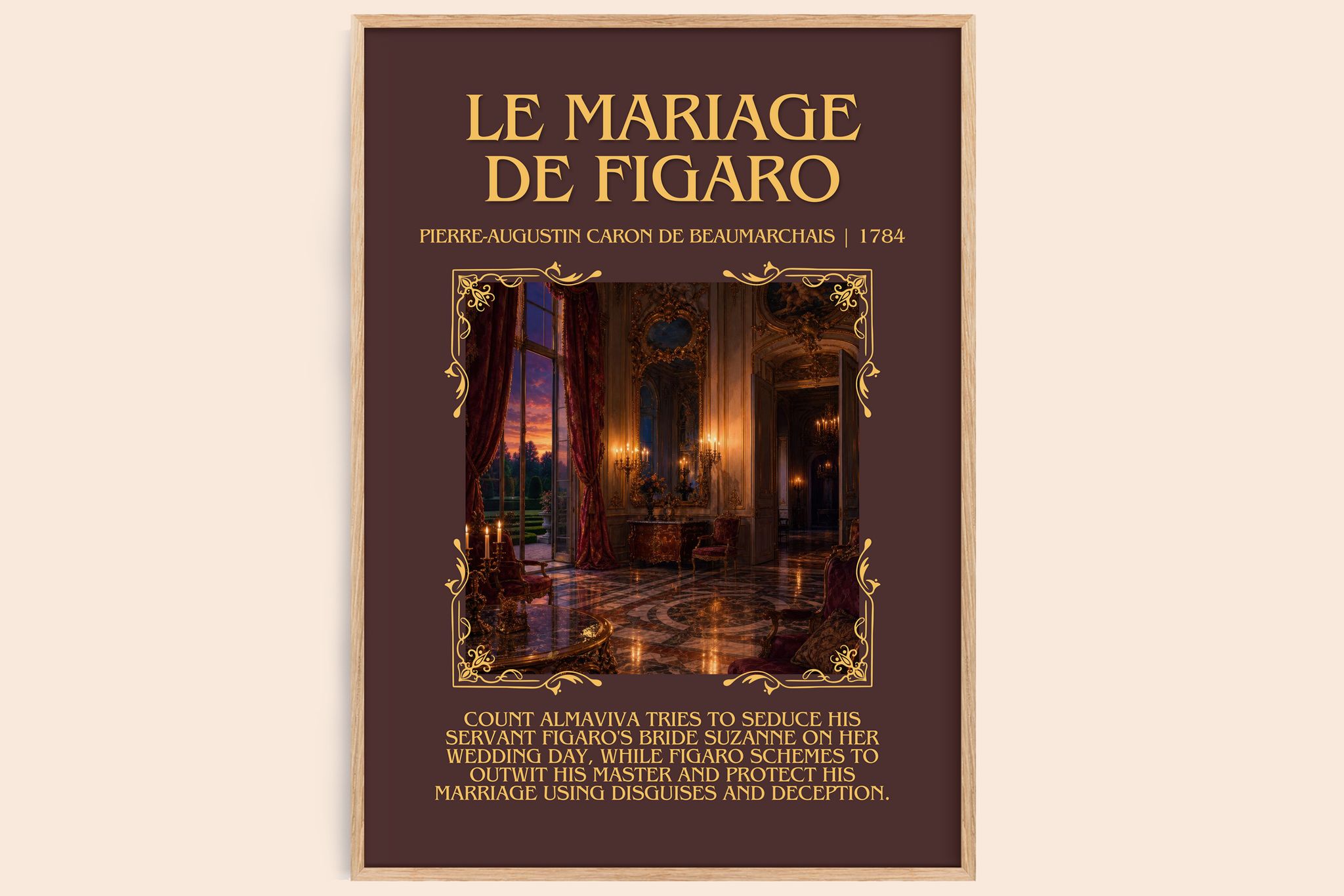 Le Mariage De Figaro Minimalist Book Poster by P. Beaumarchais