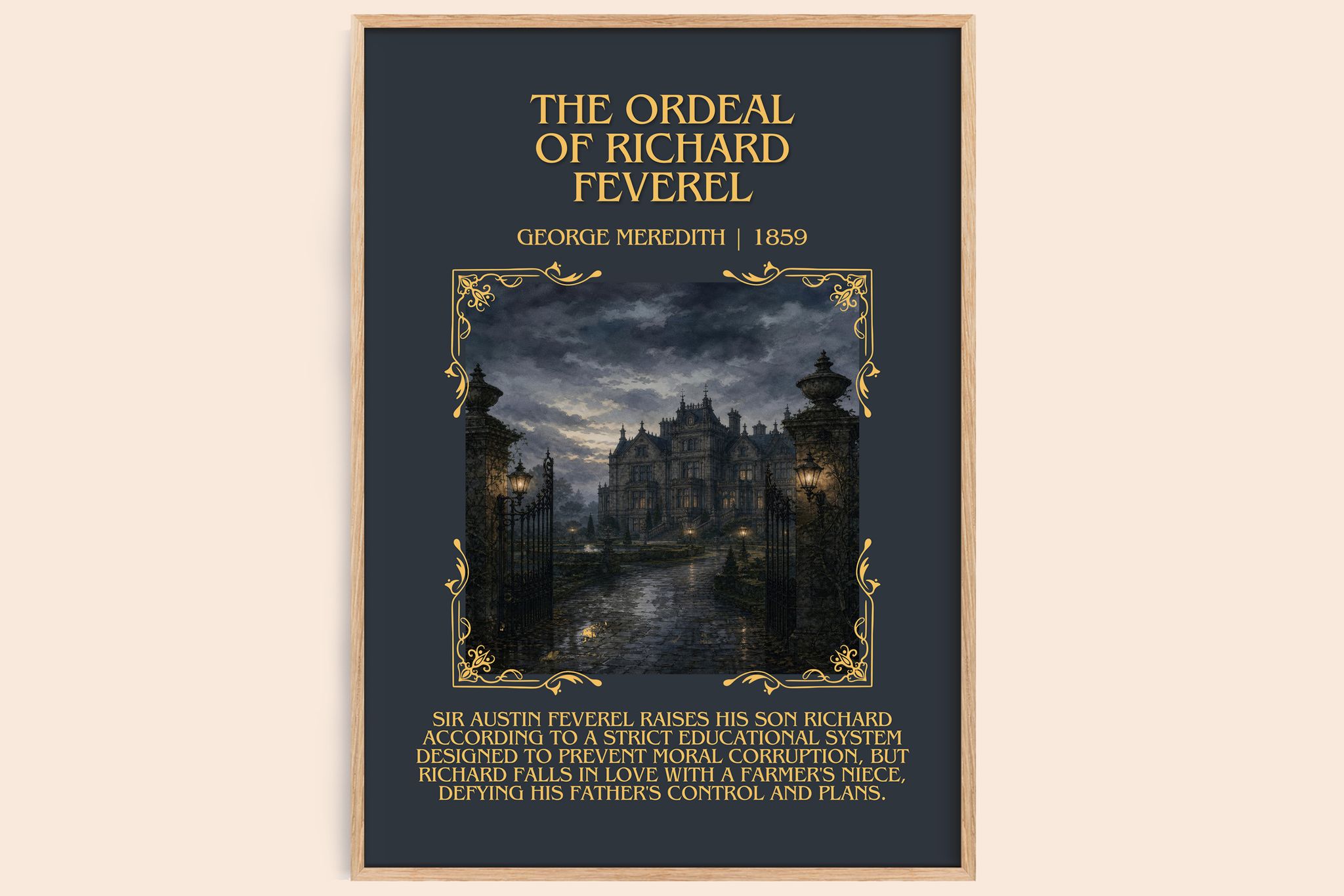Ordeal Of Richard Feverel Minimalist Book Poster by George Meredith