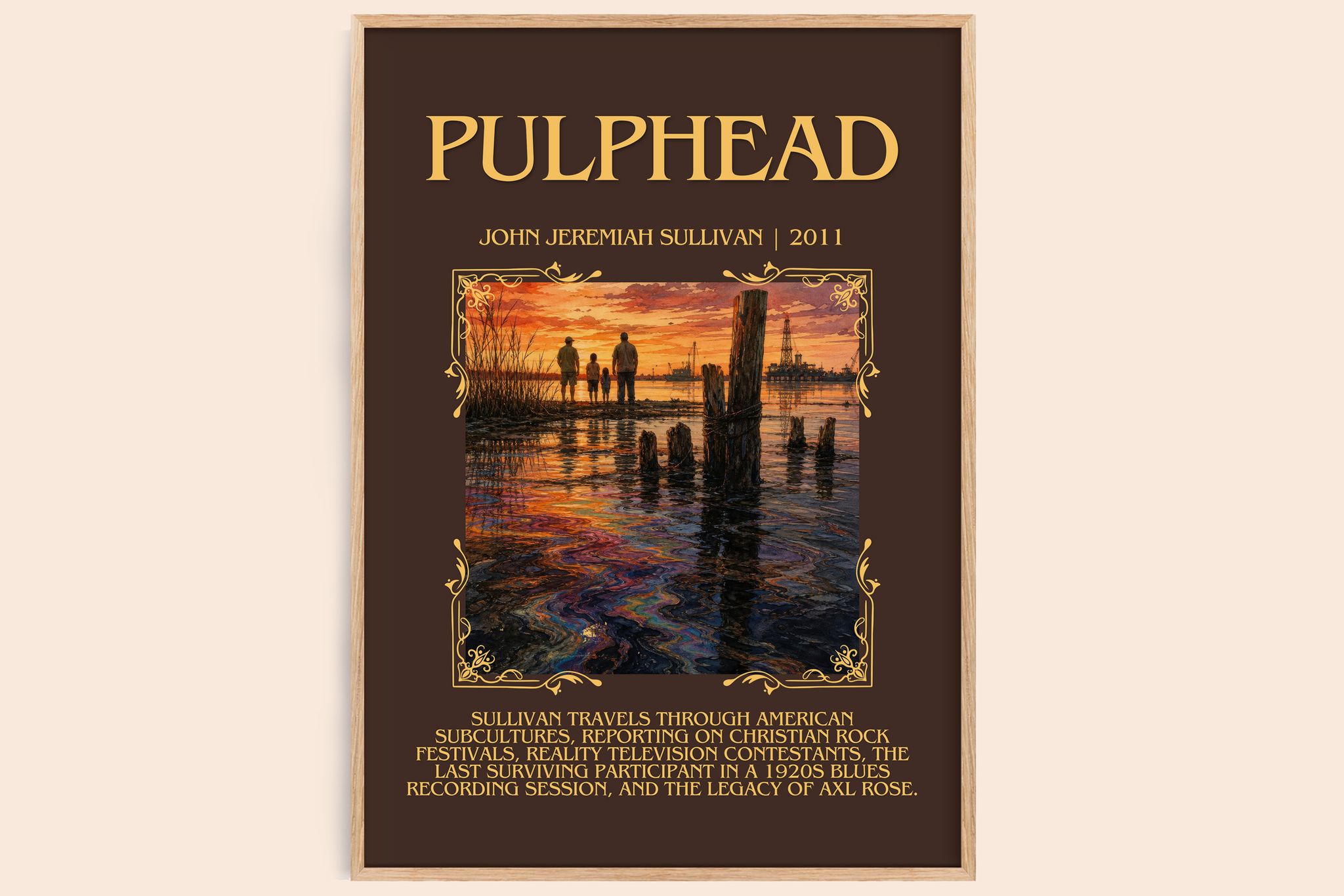 Pulphead Minimalist Book Poster by John Jeremiah Sullivan