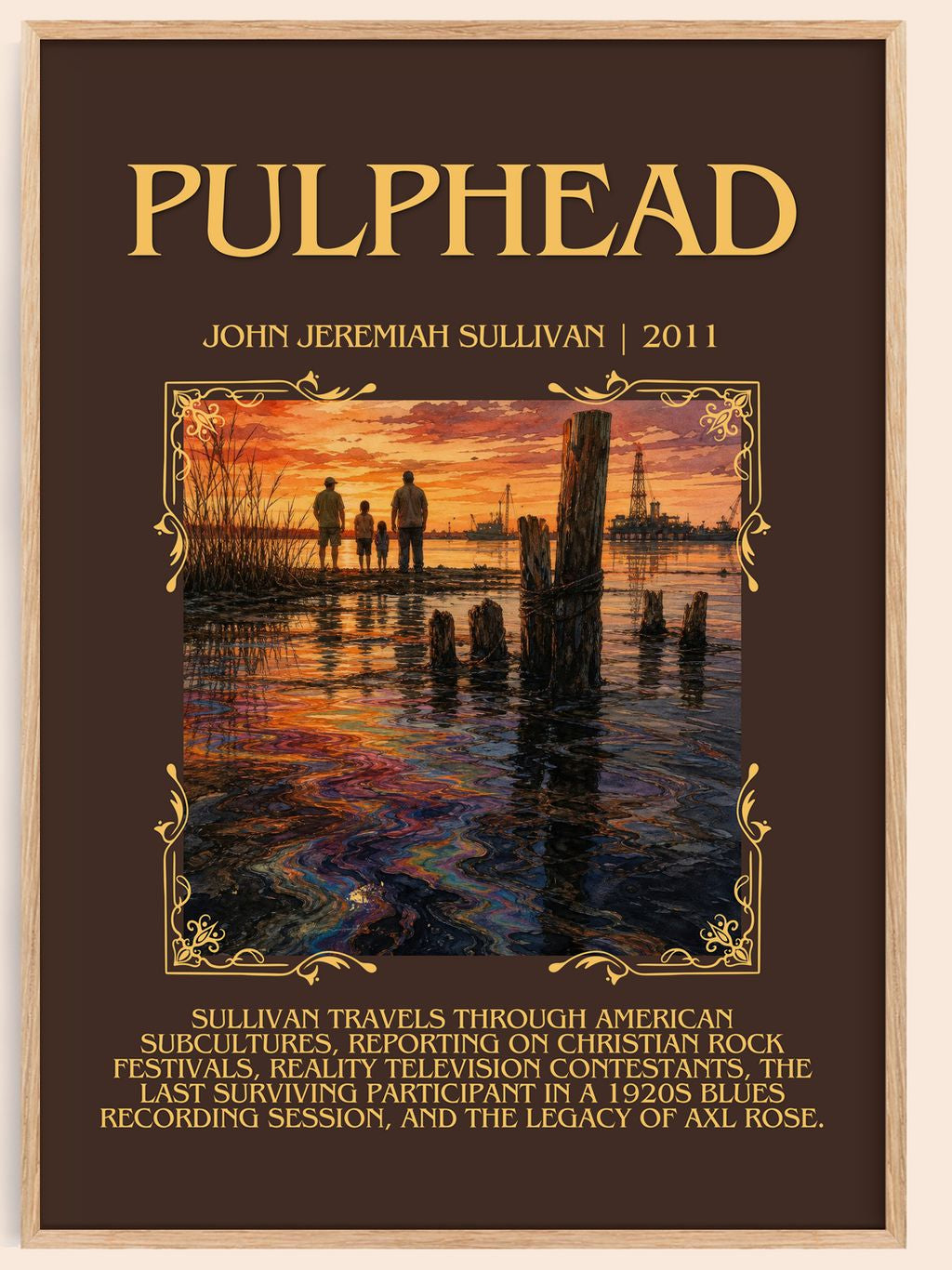 Pulphead Minimalist Book Poster by John Jeremiah Sullivan – book poster
