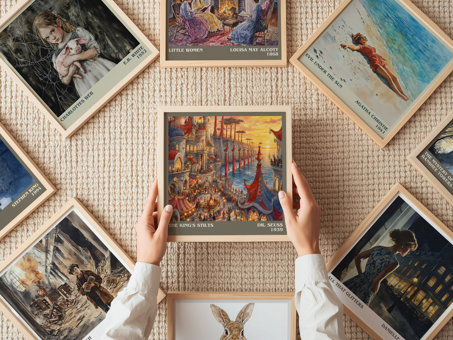 The King'S Stilts literary book poster framed on wall – childrens wall art