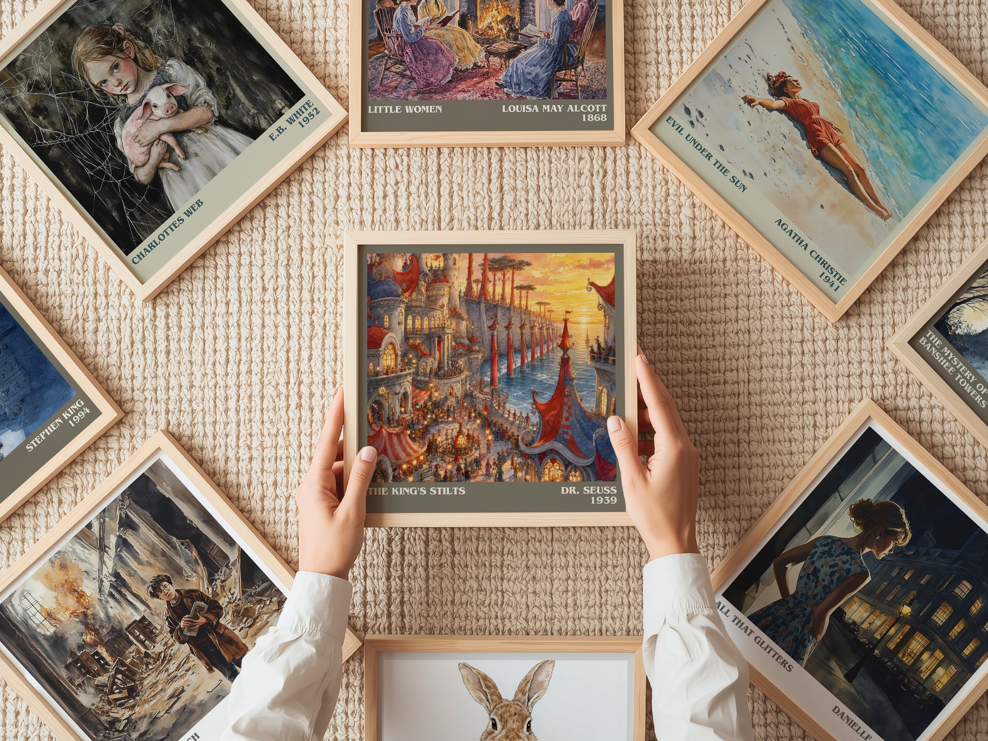 The King'S Stilts literary book poster framed on wall – childrens wall art
