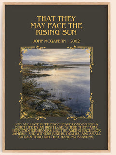 That They May Face the Rising Sun Minimalist Book Poster by John McGahern – book poster