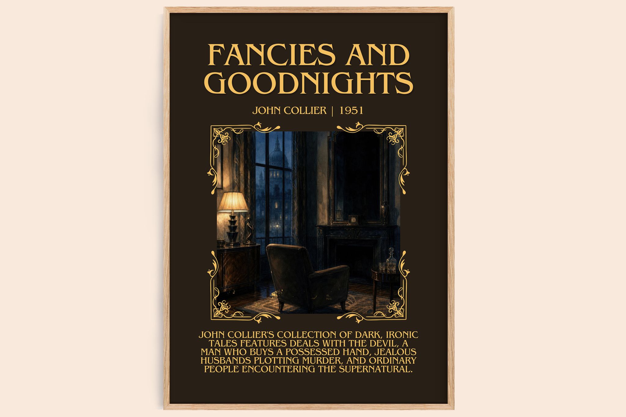 Fancies And Goodnights Minimalist Book Poster by John Collier