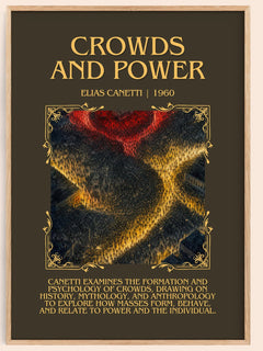 Crowds And Power Minimalist Book Poster by Elias Canetti – book poster