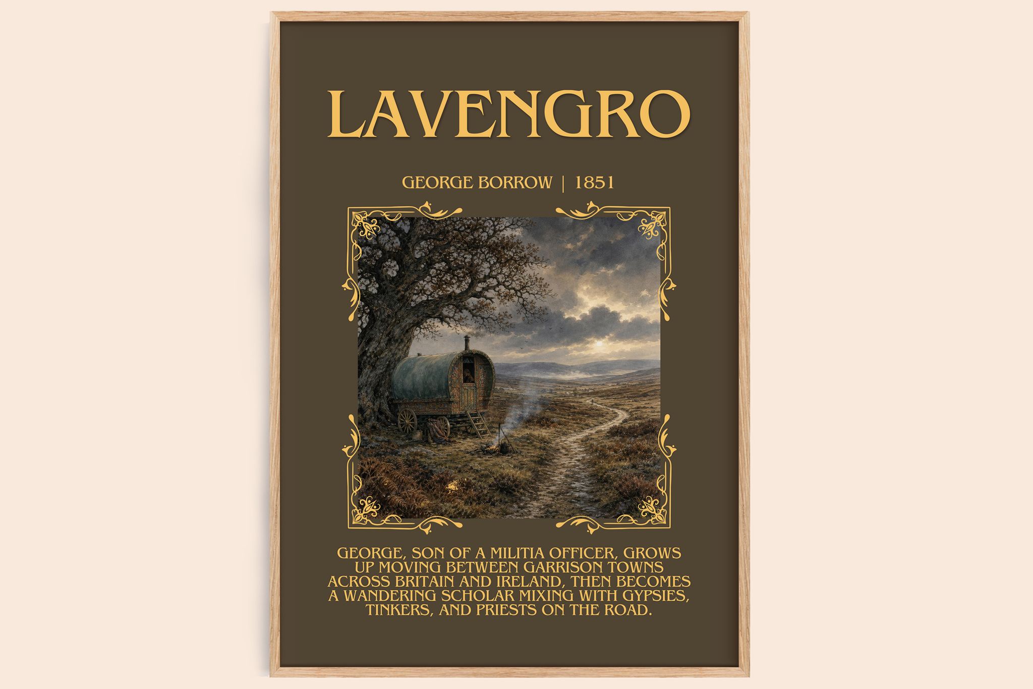 Lavengro Minimalist Book Poster by George Borrow