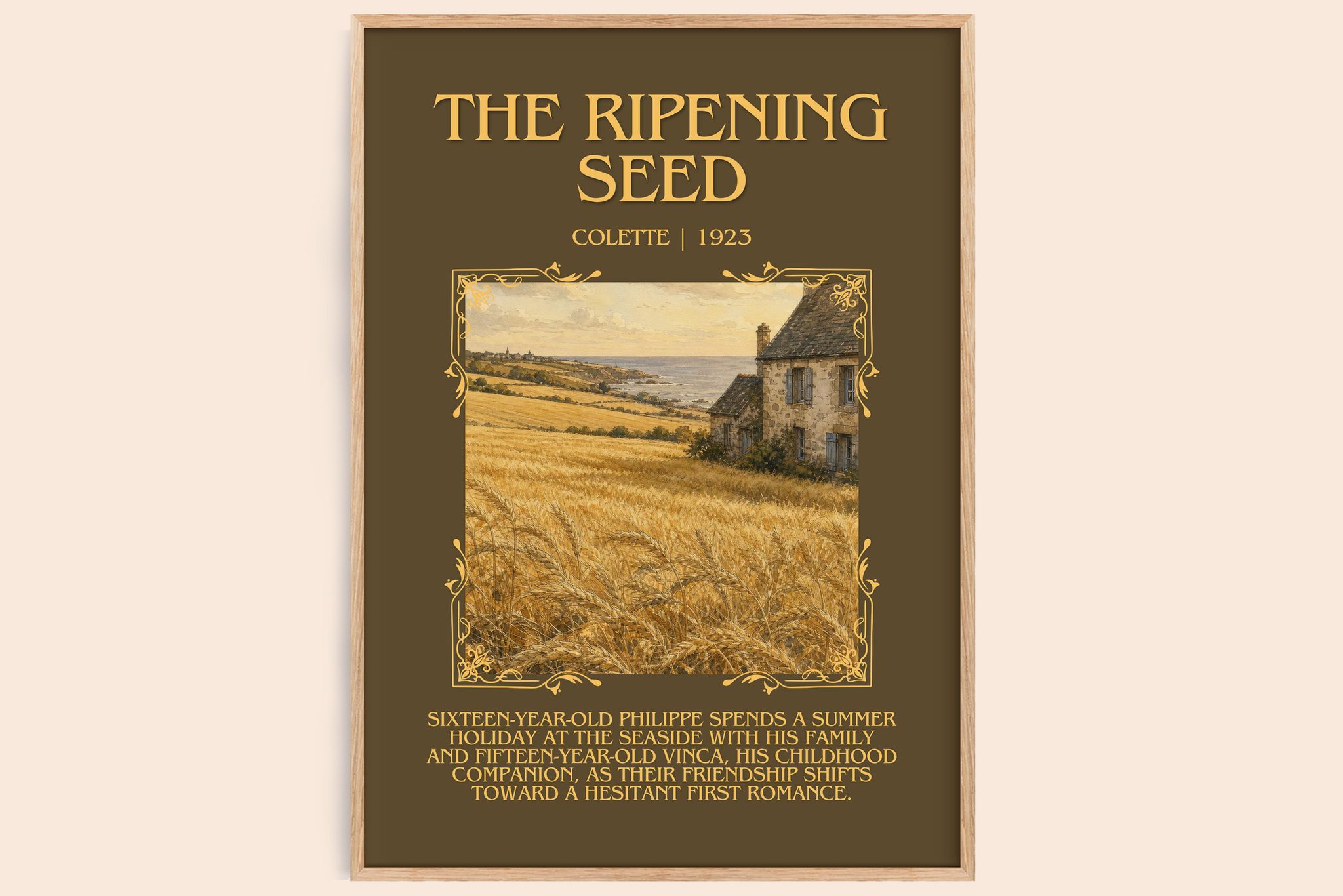 The Ripening Seed Minimalist Book Poster by Colette