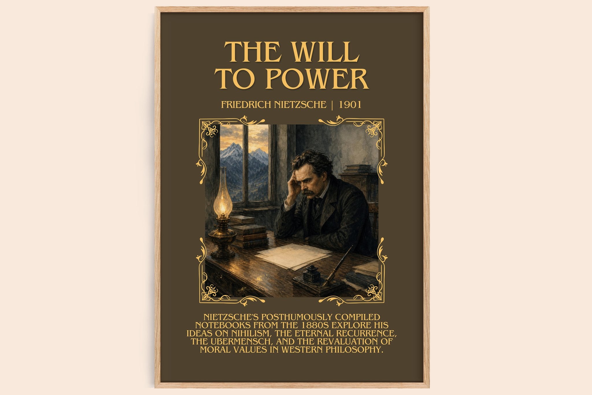 The Will To Power Minimalist Book Poster by Friedrich Nietzsche