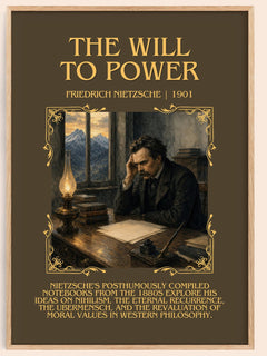 The Will To Power Minimalist Book Poster by Friedrich Nietzsche – book poster