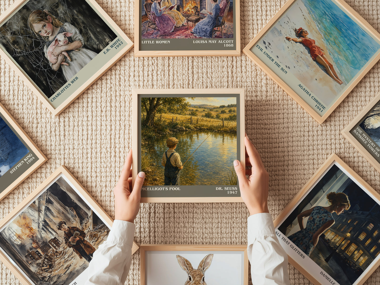 Mcelligot'S Pool literary book poster framed on wall – childrens wall art